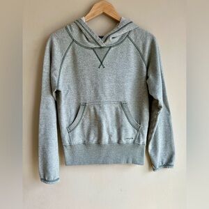 Patagonia Cozy Hoodie Green Tan Small